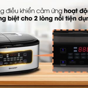 Nồi Cơm 2 Ngăn đa Năng Sharp 1.8l Kn Tc50vn Sl Bạc 090620 1013450
